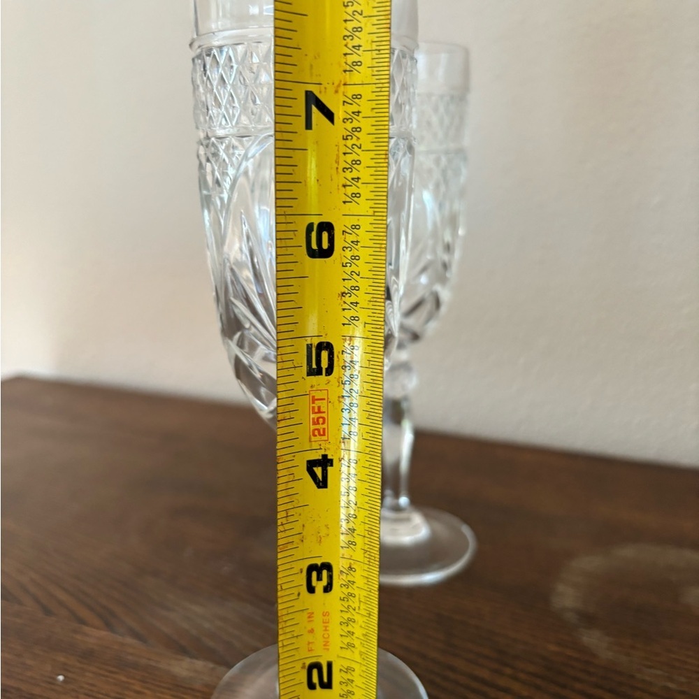 Vintage Cristal d’Arques-Durand Antique Clear flutes - Picture 5 of 6